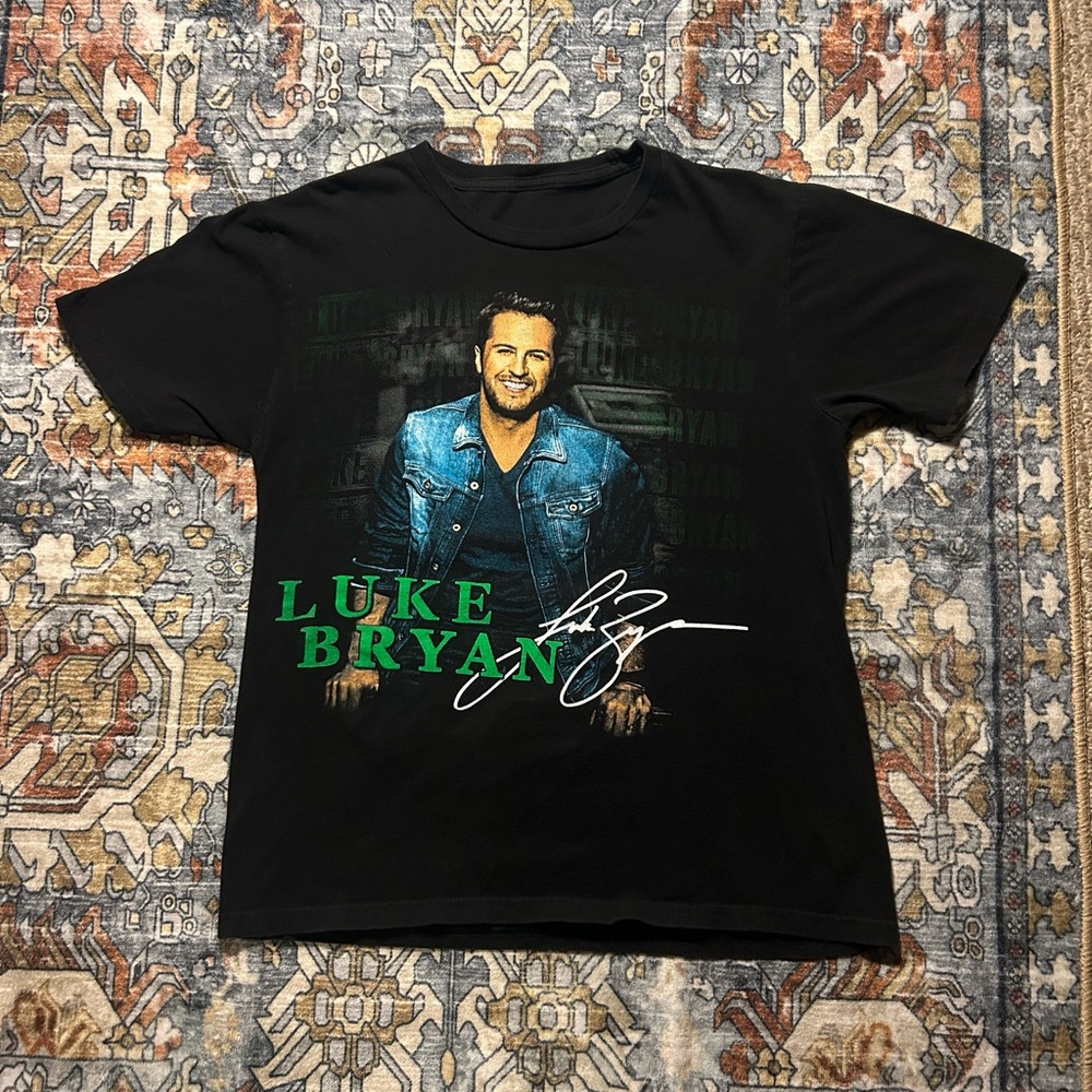 Luke Bryan Black Graphic Tee